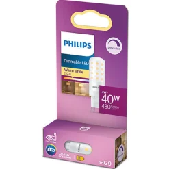 Led-Pærer G9 Sokkel>Philips G9 LED 2700K 4W - Dimbar Hvit