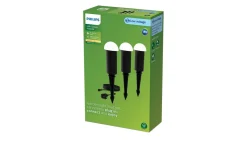 Philips Gardenlink>Philips Gardenlink Edwina hagelys 2700K 1,5W IP44 3-pakning - 24 Volt Svart