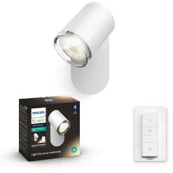 Belysning Over Speilet På Badet|Baderomsbelysning Vegg>Philips Hue Adore vegglampe 1 lys baderom IP44 White Ambiance - Hvit