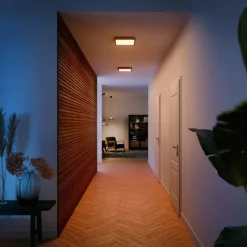 Kjøkkenbelysning Tak|Philips Hue>Philips Hue Aurelle firkantet taklampe 19W 2200-6500K White Ambiance - Svart