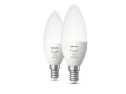 Led-Smartlyspærer|Led-Pærer E14 Sokkel>Philips Hue B39 E14 lyspære 4W 2200-6500K pluss farge - 2 pakning