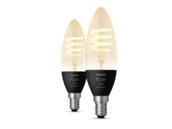 Led-Smartlyspærer|Led-Pærer E14 Sokkel>Philips Hue E14 lyspære 4,6W 2200-4500K - 2 pakning