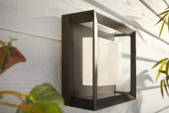 Utelamper - Veggskjold / Plafond|Philips Hue>Philips Hue Econic utendørs vegg/tak 3 white ambiance & color luminairs Svart