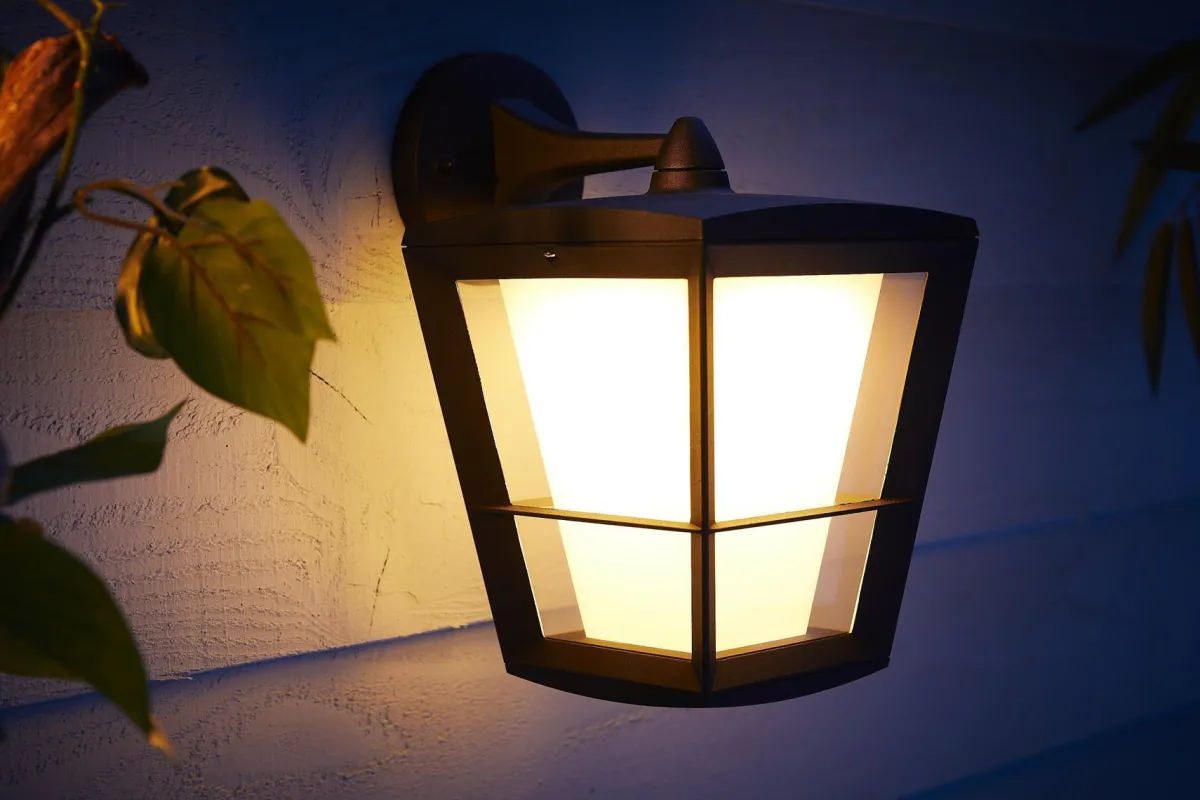 Utelamper - Veggskjold / Plafond|Philips Hue>Philips Hue Econic utendørs vegg white ambiance & color luminairs Svart