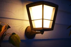 Utelamper - Veggskjold / Plafond|Philips Hue>Philips Hue Econic utendørs vegg 2 white ambiance & color luminairs Svart