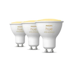 Led-Smartlyspærer|Led-Pærer Gu10 Sokkel>Philips Hue GU10 3 pakning - White ambiance