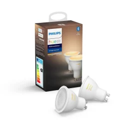 Led-Smartlyspærer|Led-Pærer Gu10 Sokkel>Philips Hue GU10 2 pakning - White ambiance