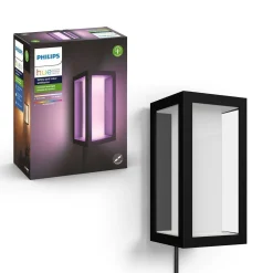 Utelamper - Veggskjold / Plafond|Philips Hue>Philips Hue Imress vegglampe utendørs white and color ambiance - Svart