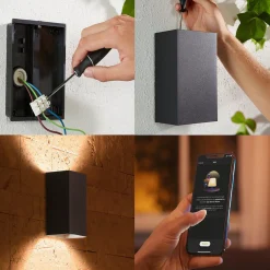 Utelamper Med Opp/Ned Lys|Philips Hue><noscript><img width=