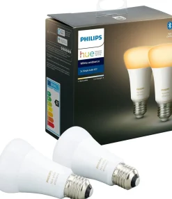 Led-Smartlyspærer|Led-Pærer Smart E27 Sokkel>Philips Hue 2pk E27 white ambiance Opal