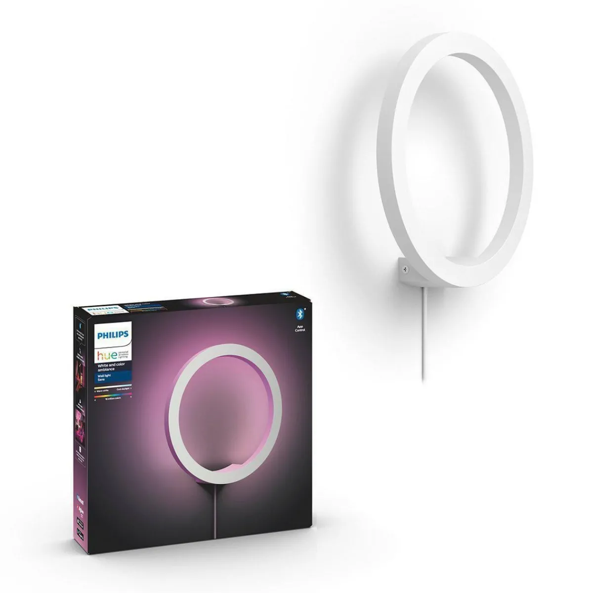 Philips Hue|Interiørlamper>Philips Hue Sana vegglampe white and color ambiance