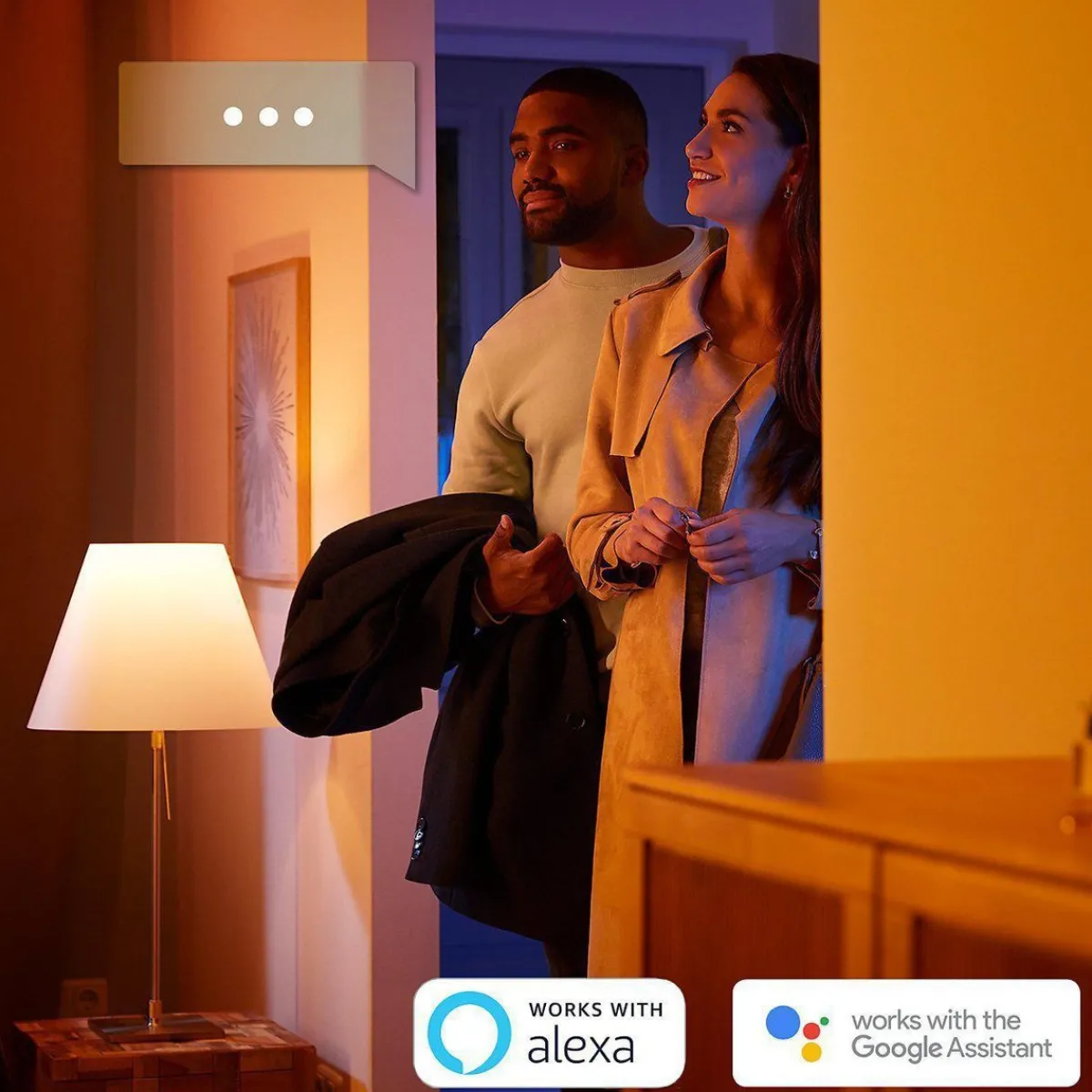 Philips Hue|Interiørlamper>Philips Hue Sana vegglampe white and color ambiance