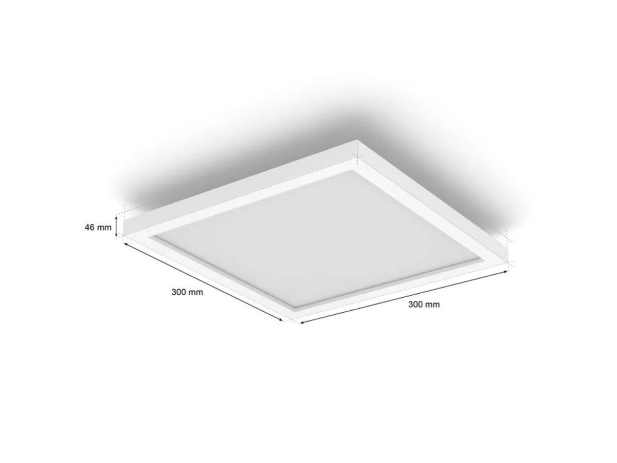 Kjøkkenbelysning Tak|Philips Hue>Philips Hue Surimu taklampe 25W 2200-6500K Hue White Color Ambiance - Hvit