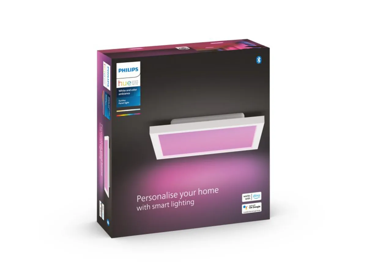 Kjøkkenbelysning Tak|Philips Hue>Philips Hue Surimu taklampe 25W 2200-6500K Hue White Color Ambiance - Hvit