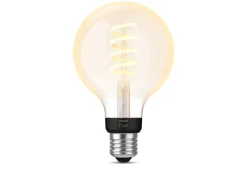 Led-Pærer Smart E27 Sokkel|Philips Hue>Philips Hue white LED 7W E27 G93 2200-4500 Kelvin - 95 mm Hvit