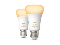 Led-Pærer Smart E27 Sokkel|Philips Hue>Philips Hue white LED 8W E27 A60 2200-6500 Kelvin - 60 mm - 2 pakning Hvit