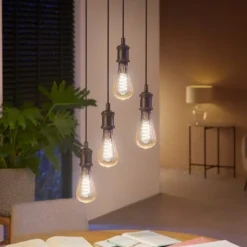Led-Pærer Smart E27 Sokkel|Philips Hue>Philips Hue white LED 7W E27 ST72 2200-4500 Kelvin - 72 mm Hvit