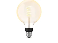Led-Pærer Smart E27 Sokkel|Philips Hue>Philips Hue white LED 7W E27 G125 2200-4500 Kelvin - 125 mm Hvit