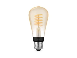 Led-Pærer Smart E27 Sokkel|Philips Hue>Philips Hue white LED 7W E27 ST 64 2200-4500 Kelvin - 60 mm Hvit