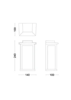 Utelamper - Veggskjold / Plafond>Philips Mirth vegglampe utendørs IP44 Svart