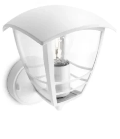 Utelamper - Klassiske Vegglamper>Philips myGarden Creek vegglampe opp utendørs IP44 - Hvit