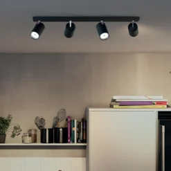 Kjøkkenbelysning Tak|Spotter & Skinner>Philips myLiving Kosipo takspot 4, matt Svart