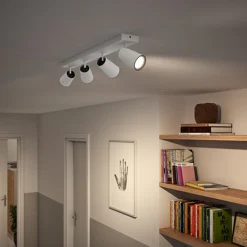 Kjøkkenbelysning Tak|Spotter & Skinner>Philips myLiving Paisley med 4 spot GU10 Hvit