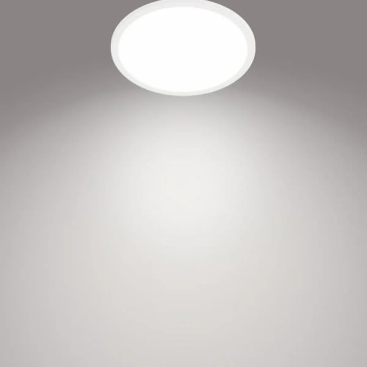 Baderomsbelysning Tak|Kjøkkenbelysning Tak>Philips superslim taklampe 25 cm 15W 4000 IP44 Kelvin 3-step dim - Hvit