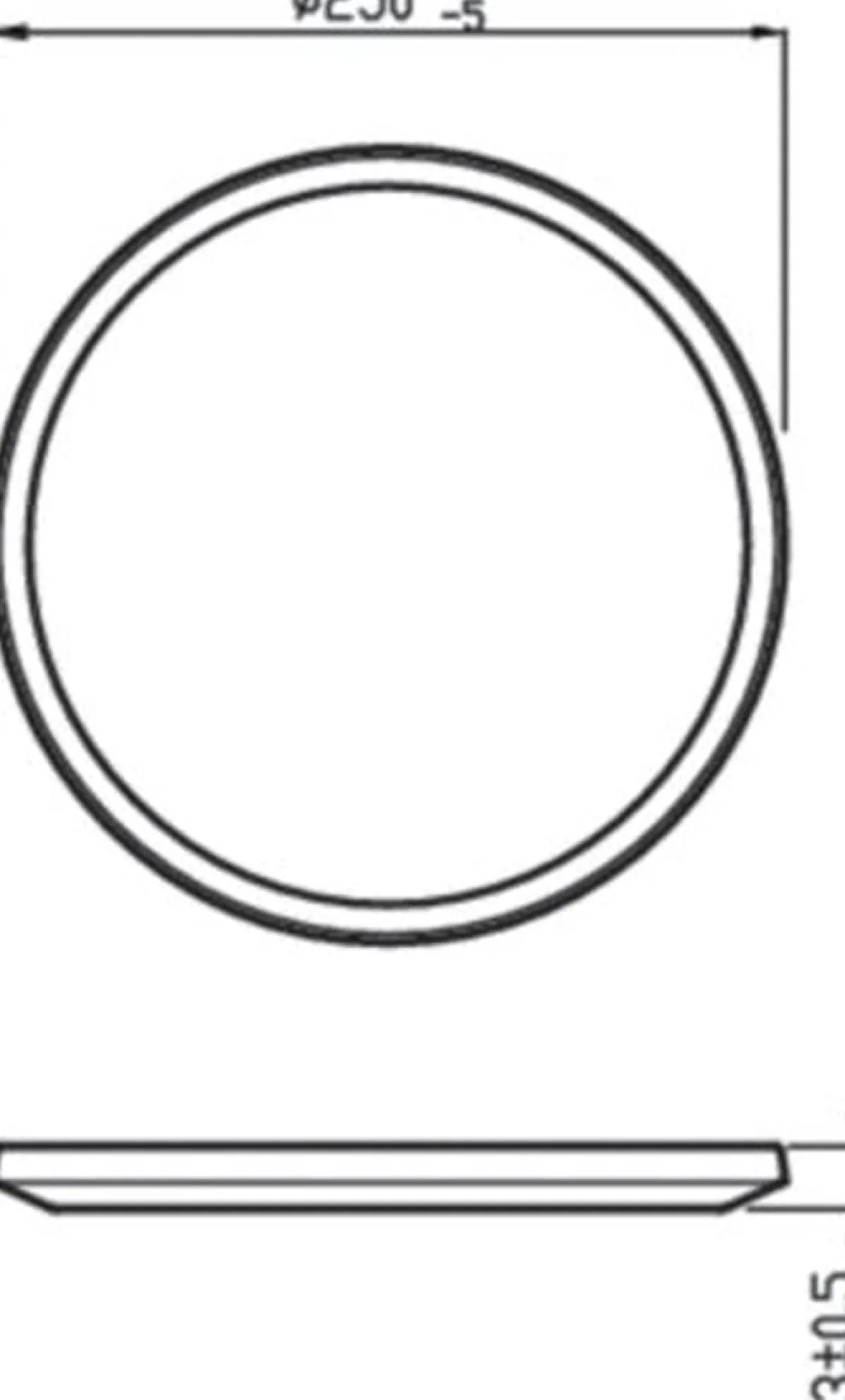 Baderomsbelysning Tak|Kjøkkenbelysning Tak>Philips superslim taklampe 25 cm 15W 4000 IP44 Kelvin 3-step dim - Hvit