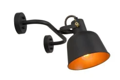 Leselamper>Lucide Pia vegglampe - Svart