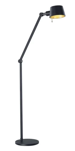 Leselamper Gulv>NorDesign Pionex gulvlampe - Svart/Gullfarget