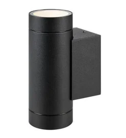 Utelamper Med Opp/Ned Lys>Marksløjd Pipe vegglampe utendørs opp/ned IP44 - - Svart