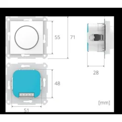 Dimmere|Dimmere>Plejd RTR-01 EW Adapter vri passer med polar ramme Elko Hvit