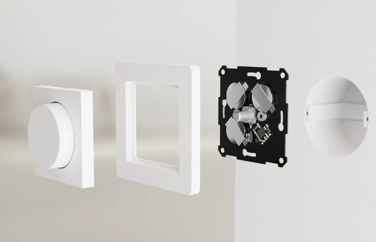 Dimmere|Dimmere>Plejd WRT-01 EB trådløs vri passer med ramme Elko Svart