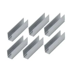 Uplights|Plug & Shine System>Paulmann Plug & Shine Led strip profil 50x10,6 mm - 6 pakning Sølv