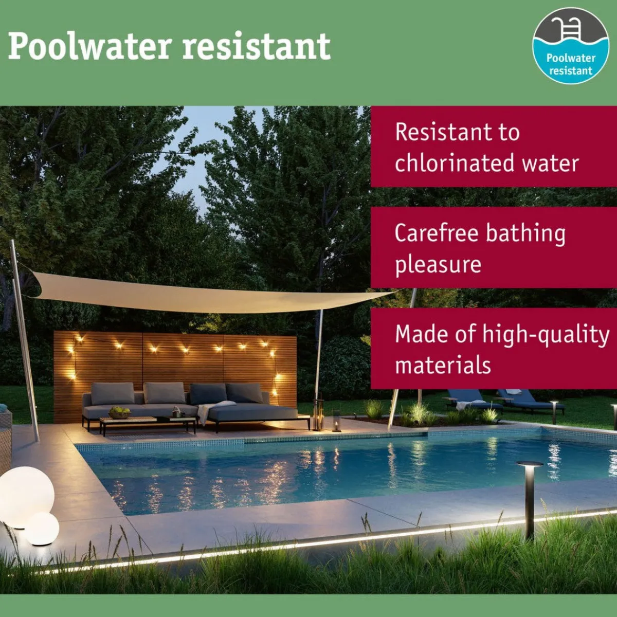 Plug & Shine System>Paulmann Plug & Shine Stone 35 cm 2,8 W 3000 Kelvin IP67 - Med jordspyd Hvit