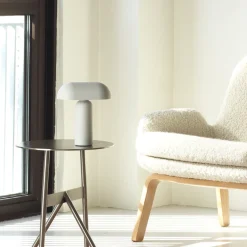 Oppladbare Bordlamper>Normann Copenhagen Porta bordlampe - Grå