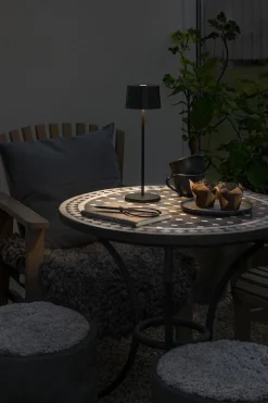 Bordlamper For Utendørsbruk|Bordlamper Ute>Konstsmide Positano bordlampe oppladbar utendørs IP54 - Svart