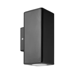 Utelamper Til Kystområder|Utelamper Med Opp/Ned Lys>NorDesign Quadro K2 vegglampe utendørs opp/ned IP54 - grå Grafitt