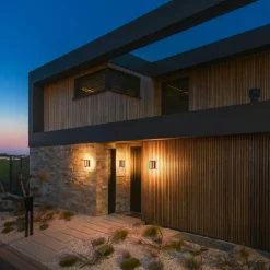 Utelamper - Veggskjold / Plafond>Slv Quadrulo vegglampe utendørs 7,4W 3000 Kelvin IP55 Antrasitt