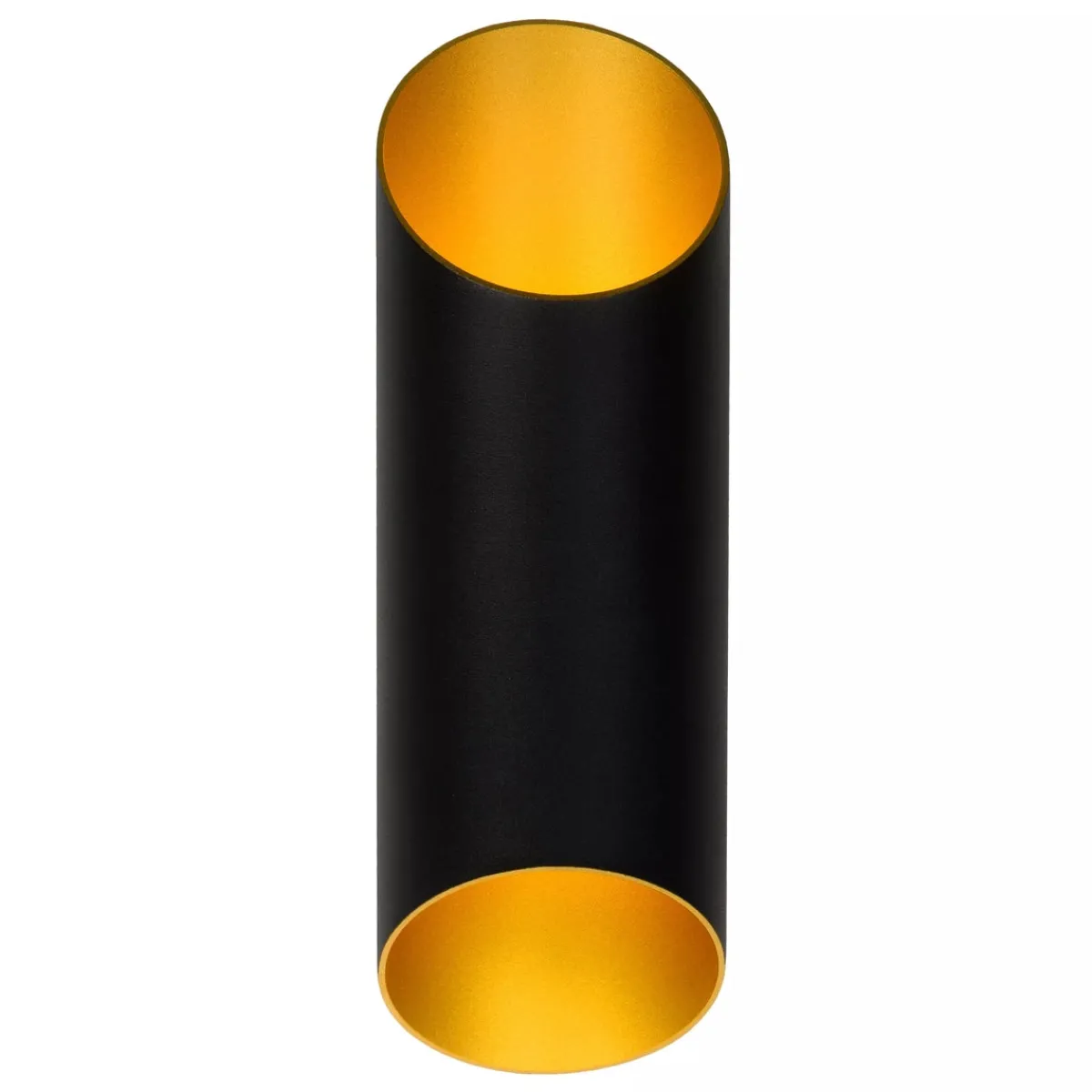 Vegglamper Med Opp/Ned Lys>Lucide Quirijn vegglampe opp/ned innendørs - Svart/Matt gullfarget Svart / Messing