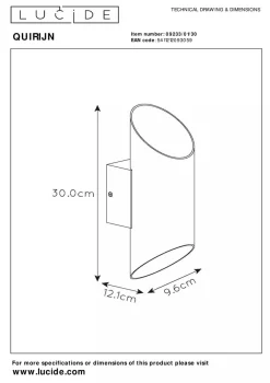 Vegglamper Med Opp/Ned Lys><noscript><img width=