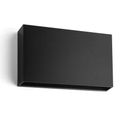 Utelamper Med Opp/Ned Lys>NorDesign Rapido K2 vegglampe utendørs opp/ned IP65 12W LED 3000K Dimbar - Svart