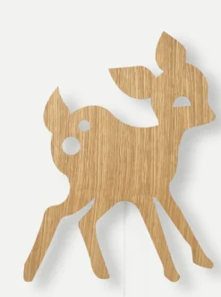 Barneromsbelysning>Ferm Living Rådyr vegglampe- eik