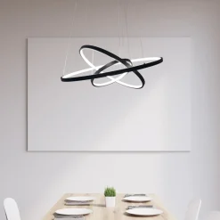 Kjøkkenbelysning Tak|Takpendler>NorDesign Ringo 50/70/90cm takpendel 65W LED dimbar 2700K - Svart