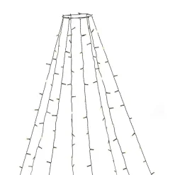 Juletrelys & Lysslynger>Konstsmide Ringslynge 2,4 meter Firefly 8 x 30 LED - Frostet Amber