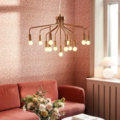 Kjøkkenbelysning Tak|Takpendler>Globen Lighting Roots takpendel 70 Messing