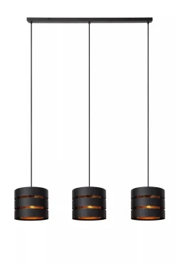 Kjøkkenbelysning Tak|Takpendler>Lucide Rosas takpendel 3-lys Svart