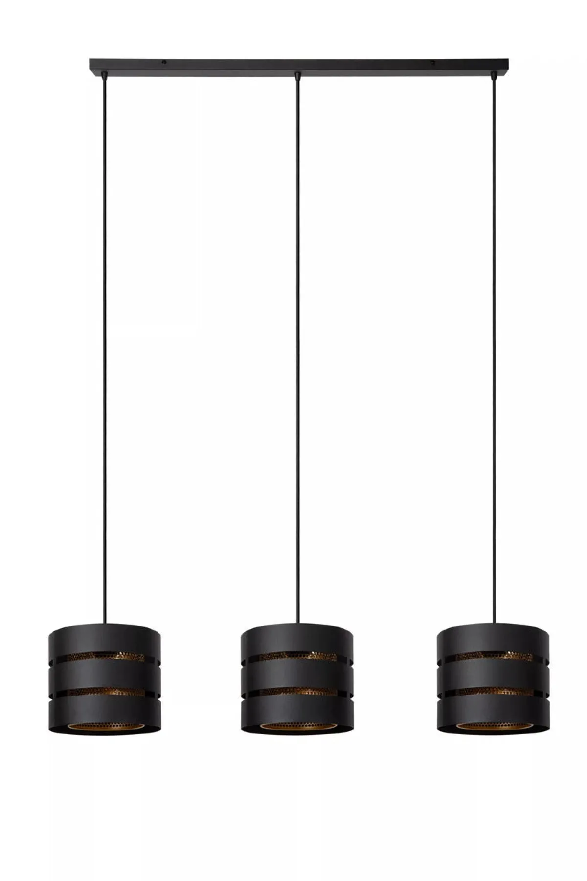 Kjøkkenbelysning Tak|Takpendler>Lucide Rosas takpendel 3-lys Svart