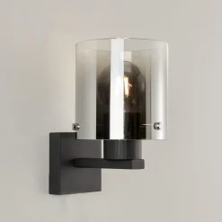 Interiørlamper>Ms - belysning Roxy vegglampe - Svart/Røykfarget